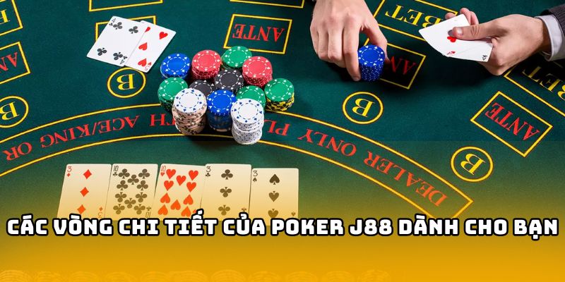 Các vòng chi tiết của Poker dành cho bạn tại nhà cái J88